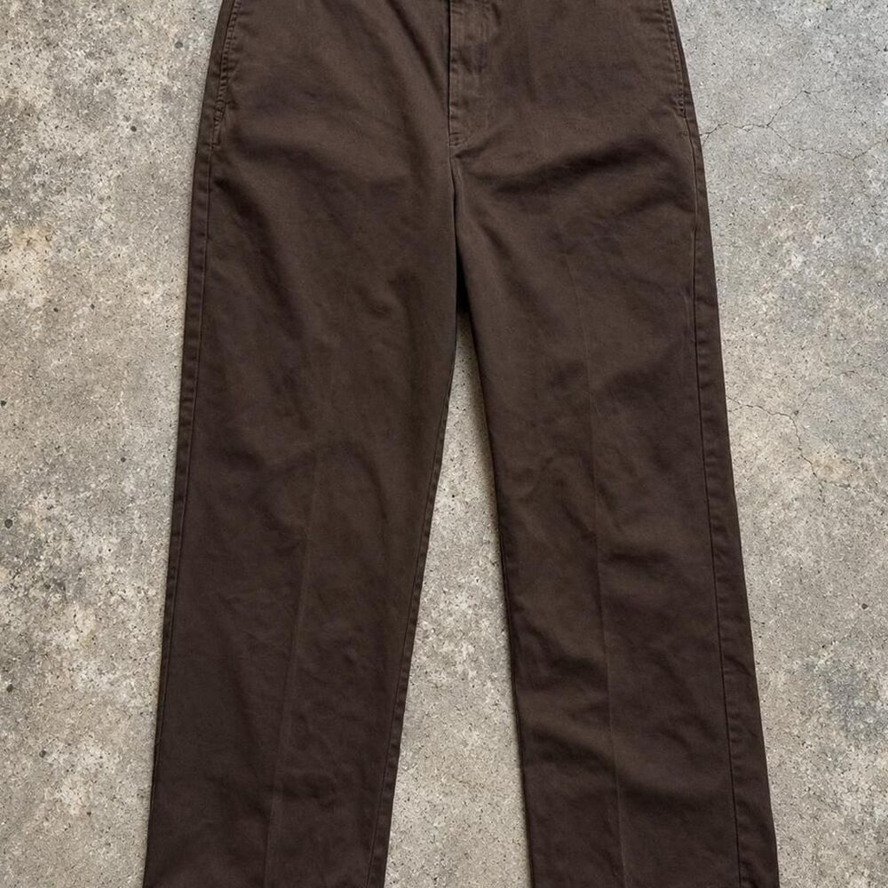 Tommy Hilfiger Brown Chino Pants Men's 36x30 Embroidered Crest